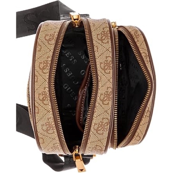 GUESS NWT Vezzola Smart Logo Weekender + Crossbody Set Giftable MSRP $285 - Picture 7 of 14